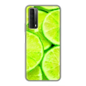 Чехол с изображением вкусной еды для Huawei P Smart 2021 (Лайм)