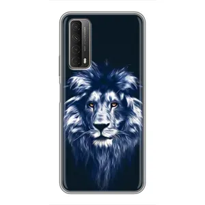 Чохол з картинкою на Huawei P Smart 2021 (Лев – синій)