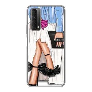 Силиконовый Чехол на Huawei P Smart 2021 с картинкой Стильных Девушек (Мода)