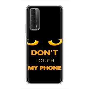 Чехол с Прикольным принтом на Huawei P Smart 2021 (Не трогай мой телефон)