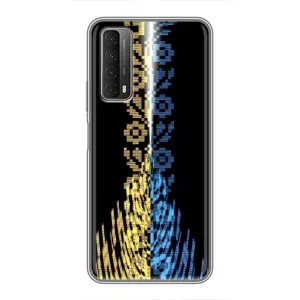 Силиконовый Чехол на Huawei P Smart 2021 (Патриотическая вышиванка)