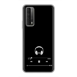 Чехол с картинками на черном фоне для Huawei P Smart 2021 (Плеер)