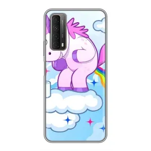 Чехол Unicorn на Huawei P Smart 2021 (Радуга единорожка)