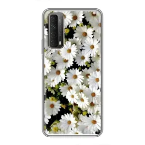 Чехол с ромашками на Huawei P Smart 2021 (Рамка в ромашках)