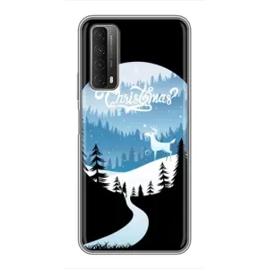 Силиконовый бампер на рождество для Huawei P Smart 2021 (Рождественский Олень)