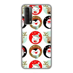 Силиконовый бампер на рождество для Huawei P Smart 2021 (Рождественский принт)