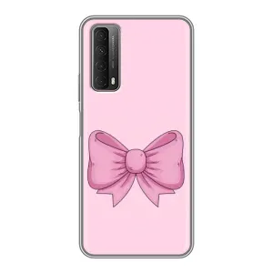 Чехол банты для Huawei P Smart 2021 (Розовый бантик)