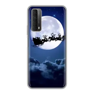 Чехол Санта Клаус для Huawei P Smart 2021 (Санта - луна)