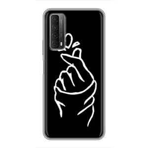 Чохол (Знак сердечка) для Huawei P Smart 2021 (Сердечко на чорному)