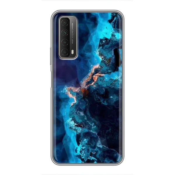 Чехол с рисунком «Синий мрамор» для Huawei P Smart 2021 Чехол с рисунком «Синий мрамор» для Huawei P Smart 2021