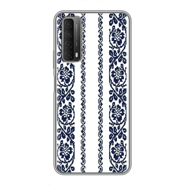 Чехол с рисунком «Синяя вышиванка» для Huawei P Smart 2021 Чехол с рисунком «Синяя вышиванка» для Huawei P Smart 2021