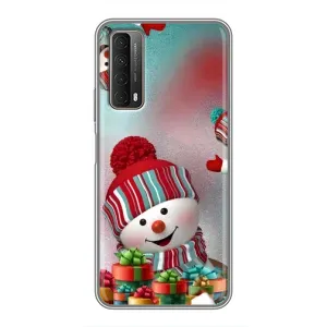 Чехлы на Новый Год Huawei P Smart 2021 (Снеговик в шапке)