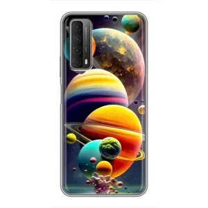 Чохол (ТПУ) з планетами на Huawei P Smart 2021 (Сонячна система)