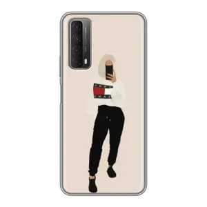 Силиконовый Чехол на Huawei P Smart 2021 с картинкой Стильных Девушек (Стильная)