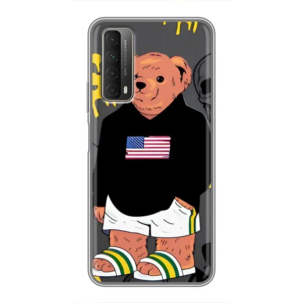 Чехол с рисунком «Teddy USA» для Huawei P Smart 2021 Чехол с рисунком «Teddy USA» для Huawei P Smart 2021