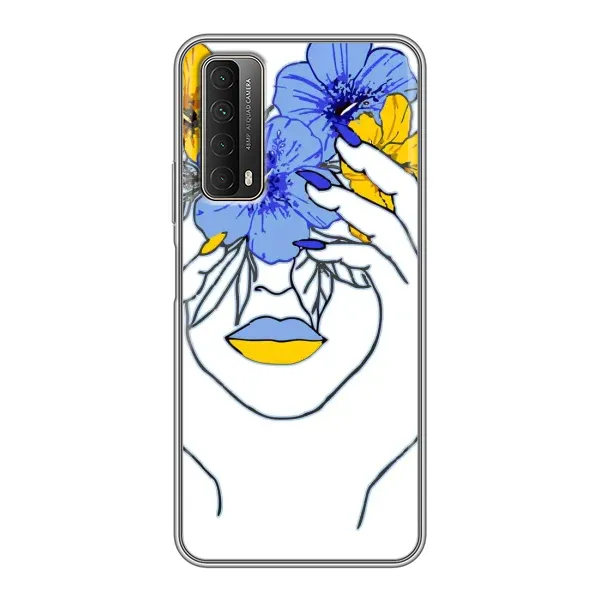 Чехол с рисунком «Украинка на всю голову» для Huawei P Smart 2021 Чехол с рисунком «Украинка на всю голову» для Huawei P Smart 2021