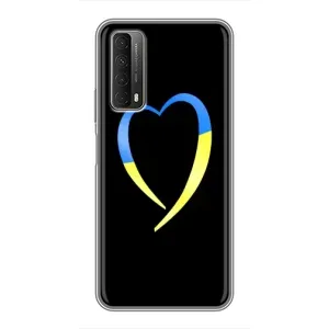 Силиконовый Чехол на Huawei P Smart 2021 (Я-Украина) (Украинское сердце)