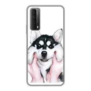 Бампер для Huawei P Smart 2021 з картинкою "Песики" (Собака Хаскі)