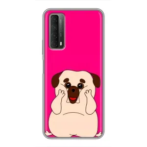 Чохол (ТПУ) Милі песики для Huawei P Smart 2021 (Веселий Мопсік)