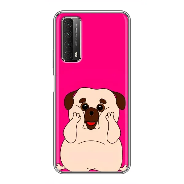 Чехол с рисунком «Веселый Мопсик» для Huawei P Smart 2021 Чехол с рисунком «Веселый Мопсик» для Huawei P Smart 2021