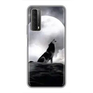 Чохол з Вовком на Huawei P Smart 2021 (Вовк і місяць)