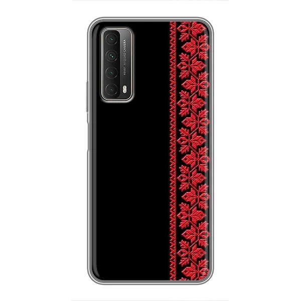 Чехол с рисунком «Вышиванка на черном» для Huawei P Smart 2021 Чехол с рисунком «Вышиванка на черном» для Huawei P Smart 2021