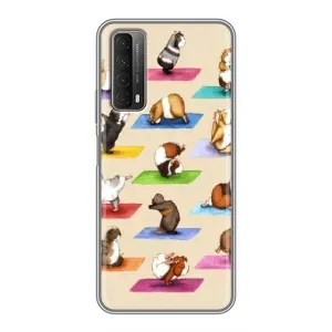 Чехол с Прикольным принтом на Huawei P Smart 2021 (Ёга свинок)