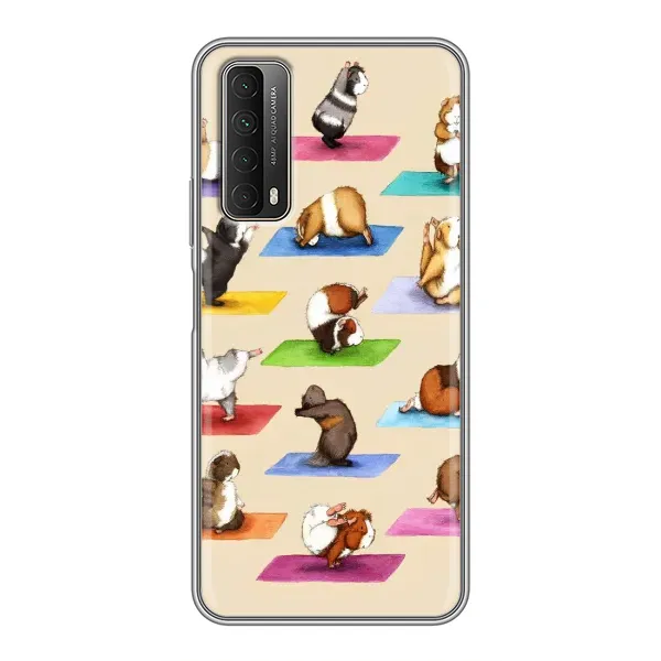 Чехол с рисунком «Ёга свинок» для Huawei P Smart 2021 Чехол с рисунком «Ёга свинок» для Huawei P Smart 2021