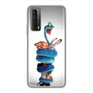 Силіконовий чохол з принтом Зоотрополіс для Huawei P Smart 2021 (Змія Зоо)