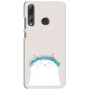 Чохол на тематику: Коти для Huawei P Smart Plus 2019 (Білий котик)