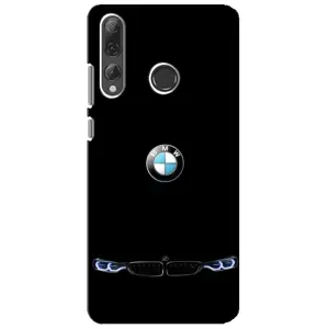 Силіконовий бампер з картинкою машини на Huawei P Smart Plus 2019 (Чорний BMW)