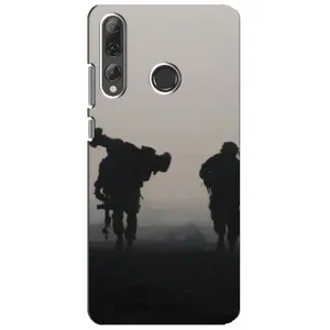 Чехлы на военную тематику для Huawei P Smart Plus 2019 (Бой солдат)