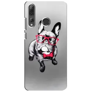 Чохол (ТПУ) Милі песики для Huawei P Smart Plus 2019 (Бульдог в окулярах)