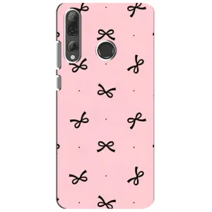 Чехол банты для Huawei P Smart Plus 2019 (Черные бантики)