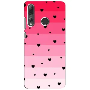 Чехлы с тематикой "Маленькие Сердечки" на Huawei P Smart Plus 2019 (Чорные сердечки)