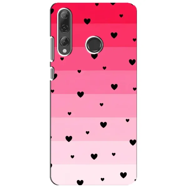 Чехол с рисунком «Чорные сердечки» для Huawei P Smart Plus 2019 Чехол с рисунком «Чорные сердечки» для Huawei P Smart Plus 2019