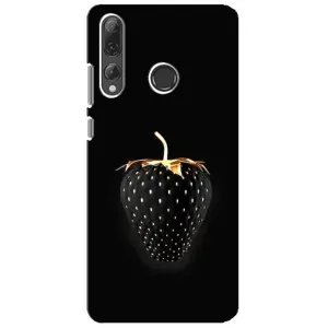 Чехол с изображением вкусной еды для Huawei P Smart Plus 2019 (Чёрная клубника)