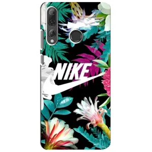 Силіконовый Чохол на Huawei P Smart Plus 2019 з картинкою НАЙК (Квітковий Nike)