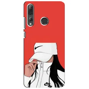 Силіконовый Чохол на Huawei P Smart Plus 2019 з картинкой Модных девушек (Дівчина Nike)