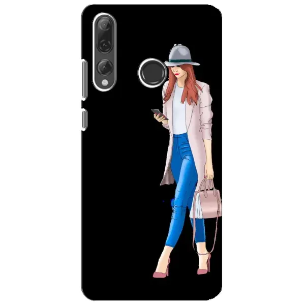 Чехол с рисунком «Девушка со смартфоном» для Huawei P Smart Plus 2019 Чехол с рисунком «Девушка со смартфоном» для Huawei P Smart Plus 2019