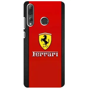 Силіконовий бампер з картинкою машини на Huawei P Smart Plus 2019 (Ferrari Logo)