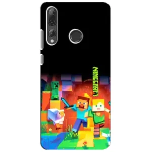 Чохли для Huawei P Smart Plus 2019 (Персонажі МайнКрафт) (Герой Майнкрафт)