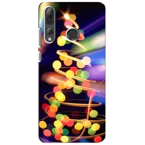 Чохол новорічна ялинка на Huawei P Smart Plus 2019 (Гірлянди)