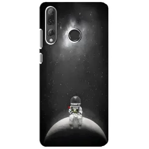 Силиконовый Чехол с принтом "Космонавты" на Huawei P Smart Plus 2019 (Космонавт романтик)