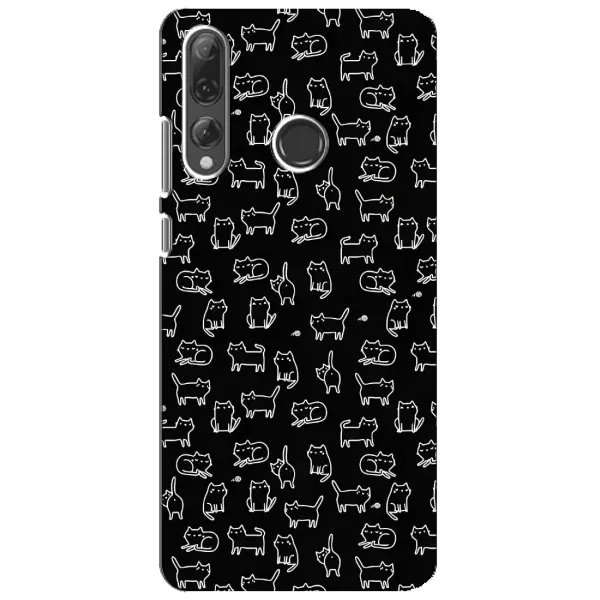 Чехол с рисунком «Котики на черном» для Huawei P Smart Plus 2019 Чехол с рисунком «Котики на черном» для Huawei P Smart Plus 2019