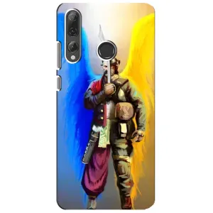 Чехол с картинкой (Патриотический КОЗАК) на Huawei P Smart Plus 2019 (Козак с крыльями)