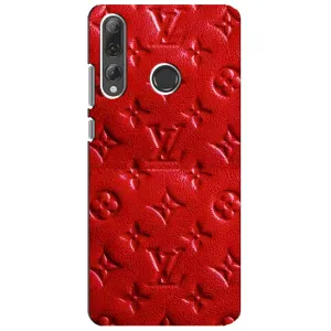 Текстурний Чохол Louis Vuitton для Хуавей П Смарт Плюс 2019 (Червоний ЛВ)