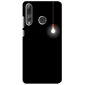 Чехол с картинками на черном фоне для Huawei P Smart Plus 2019 (Лампочка)