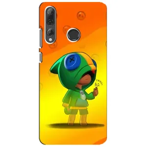Чехол Бравл Старс для Huawei P Smart Plus 2019 (LEON в кофте)