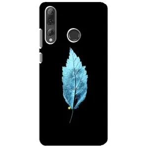 Чехол с картинками на черном фоне для Huawei P Smart Plus 2019 (Листочек)